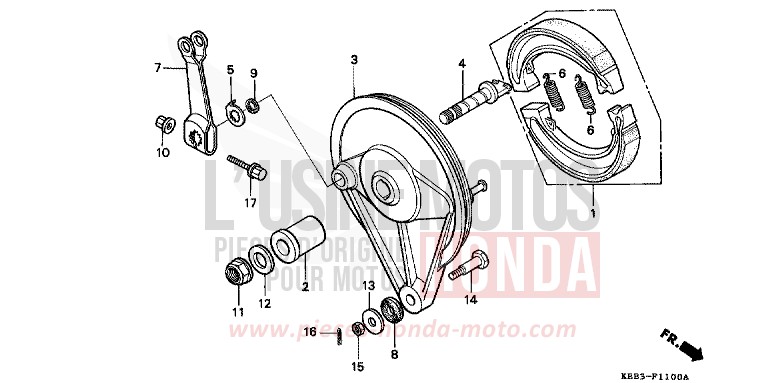 PANNEAU DE FREIN ARRIERE for   from 