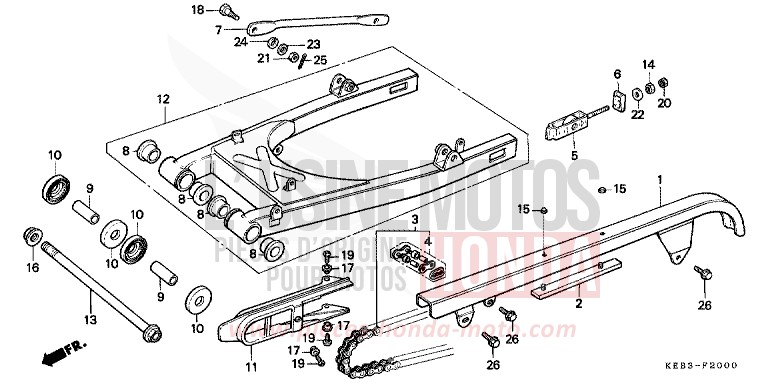 BRAS OSCILLANT/CARTER DE CHAINE for   from 