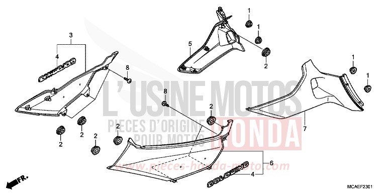 COUVERCLE LATERAL (GL1800C/D/E/F/G/H) for   from 