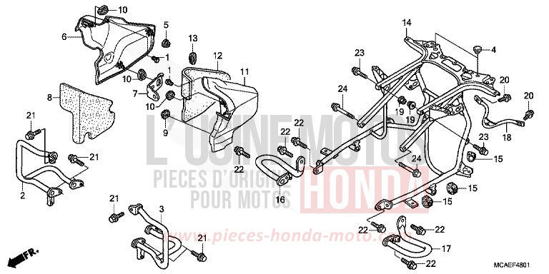 PROTECTION DE MOTEUR (GL1800C/D/E/F/G/H) for   from 