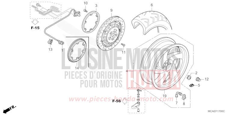 ROUE ARRIERE for   from 