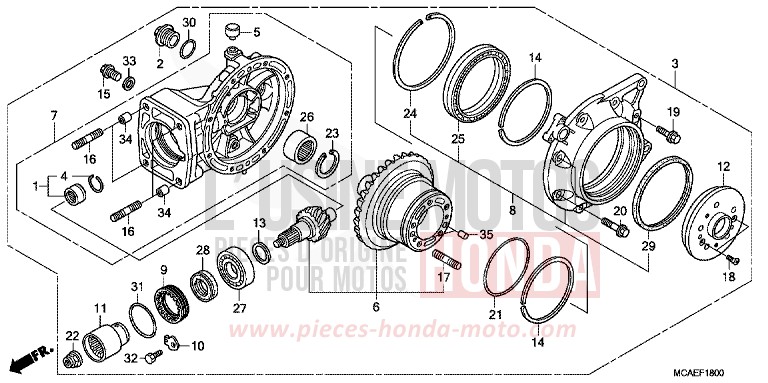 ENGRENAGE MENE DE SORTIE for   from 