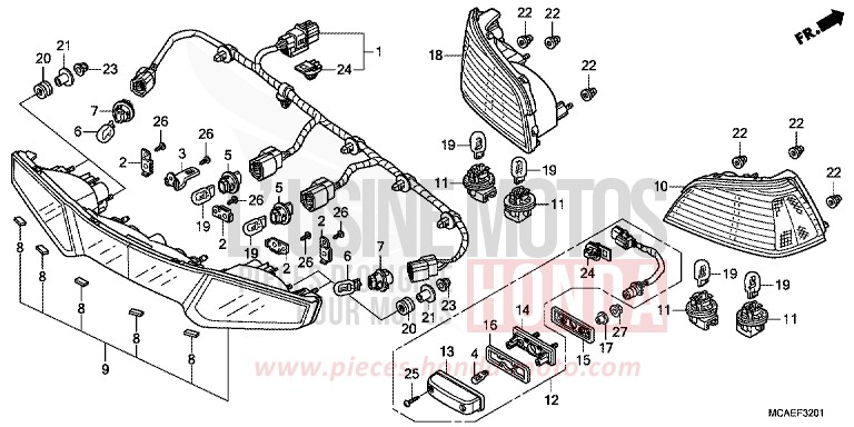 FEUX COMBINES ARRIERE (GL1800C/D/E/F/G/H) for   from 