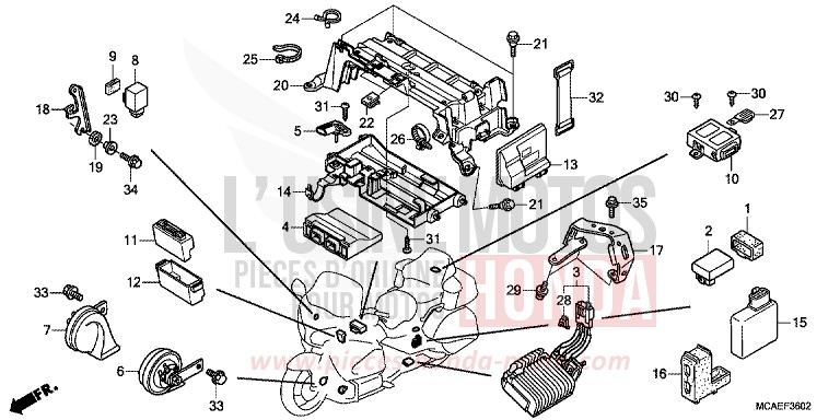 UNITE DE COMMANDE (GL1800C/D/E/F/G/H) for   from 