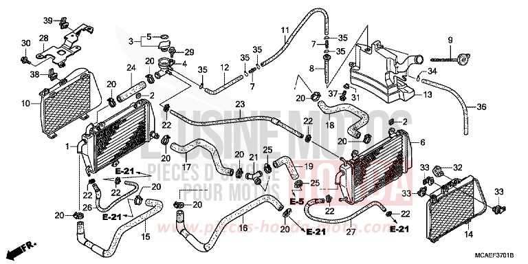 RADIATEUR (GL1800C/D/E/F/G/H) for   from 