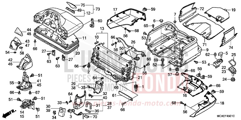 COFFRE (GL1800C/D/E/F/G/H) for   from 