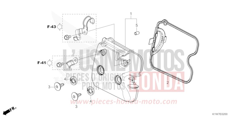 CYLINDER HEAD COVER for SH350A CRESCENT BLUE METALLIC (PB412) from 2023