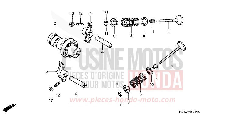 CAMSHAFT/VALVE for SH150 PETROL BLUE METALLIC (B183) from 2004