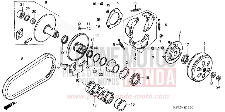 DRIVEN FACE for SH150 TITANIUM METALLIC (YR183) from 2004