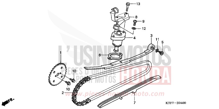 CAM CHAIN/TENSIONER for SH150 ICELAND BLUE METALLIC (BG131) from 2005