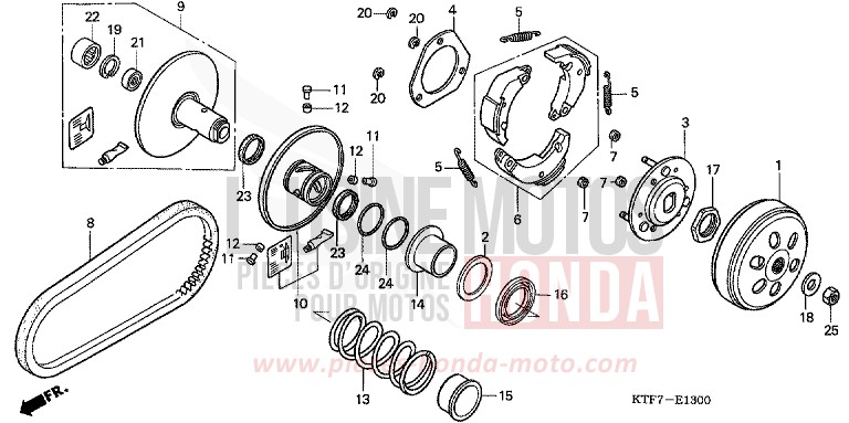 DRIVEN FACE for SH150 PEARL MONTANA BLUE (PB351) from 2005