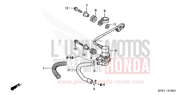 SOLENOID VALVE for SH150 QUASAR SILVER METALLIC (NHA48) from 2005