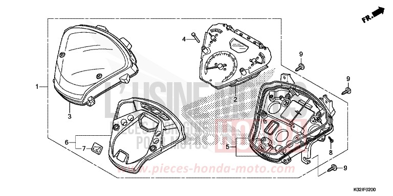 METER for SH150 PEARL COOL WHITE (NHA16) from 2016