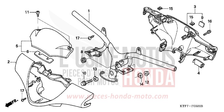 HANDLE PIPE/HANDLE COVER for SH150i DUNE IVORY (Y194) from 2006