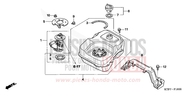 FUEL TANK for SH150i HIGHLAND GREEN METALLIC (G192) from 2007
