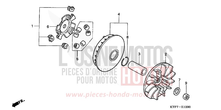 DRIVE FACE for SH150i PEARL COOL WHITE (NHA16) from 2008