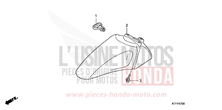 FRONT FENDER for SH150i QUASAR SILVER METALLIC (NHA48) from 2010