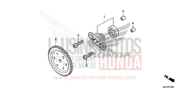 OIL PUMP for SH150i PEARL NIGHTSTAR BLACK (NHA84) from 2013