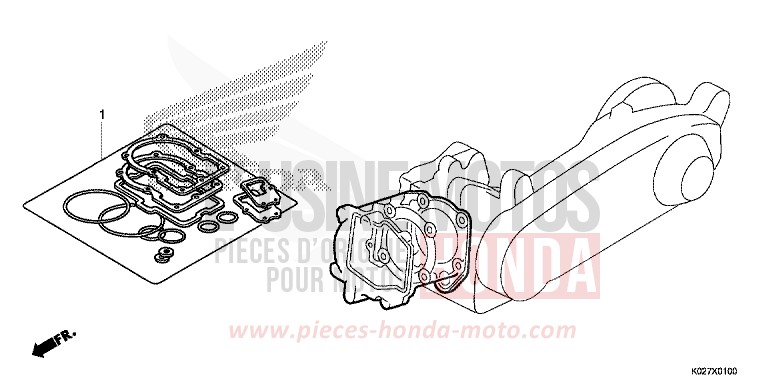 GASKET KIT A for SH150i M00NDUST SILVER METALLIC (NHB29) from 2014