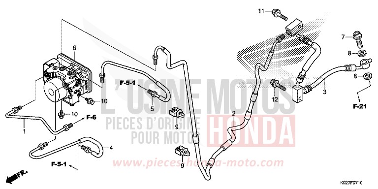 MODULATORE ABS per SH150i PEARL SIENA RED (R320) del 2014