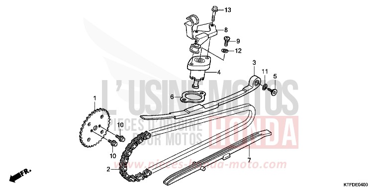 CAM CHAIN/TENSIONER for SH150i PEARL MONTANA BLUE (PB351) from 2011