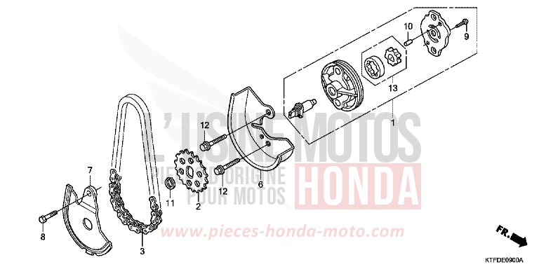 OIL PUMP for SH150i PEARL MONTANA BLUE (PB351) from 2011