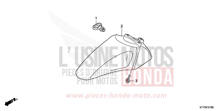 FRONT FENDER for SH150i VELVET RED METALLIC (R302) from 2011