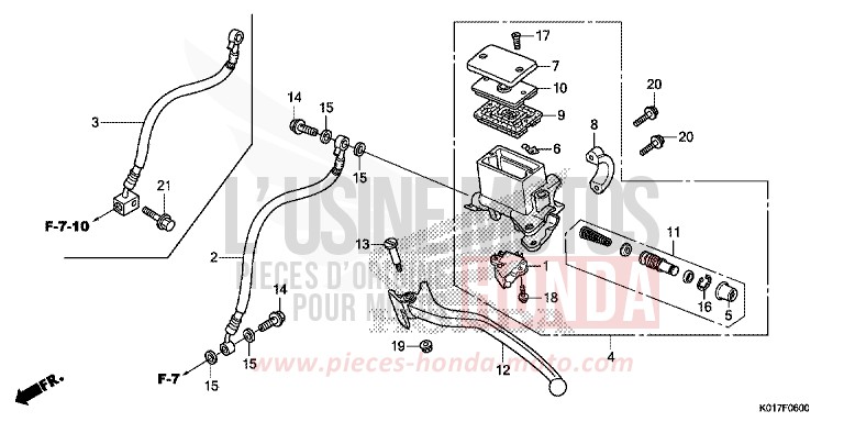 REAR BRAKE MASTER CYLINDER for   from 