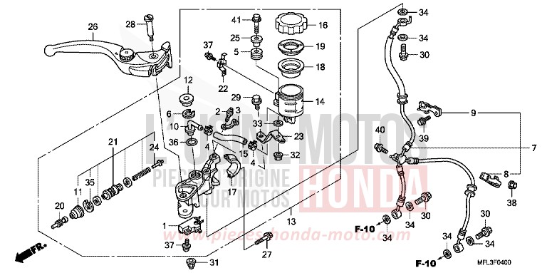 MAITRE-CYLINDRE FREIN AV. (CBR1000RR) for   from 