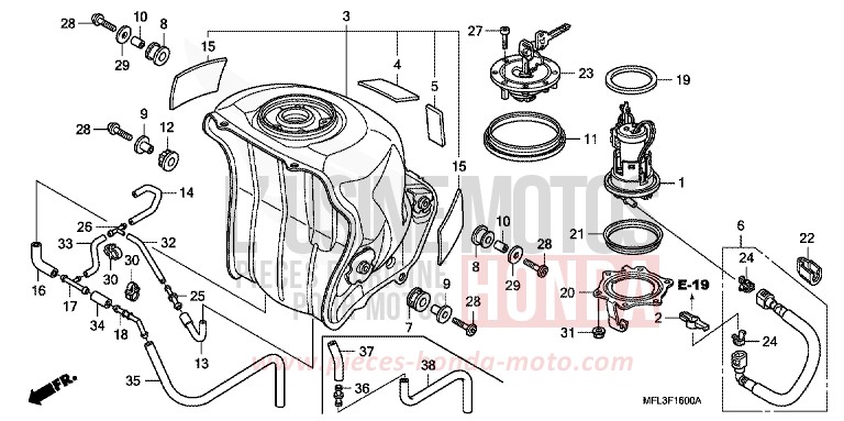 RESERVOIR A CARBURANT/POMPE A CARBURANT for   from 