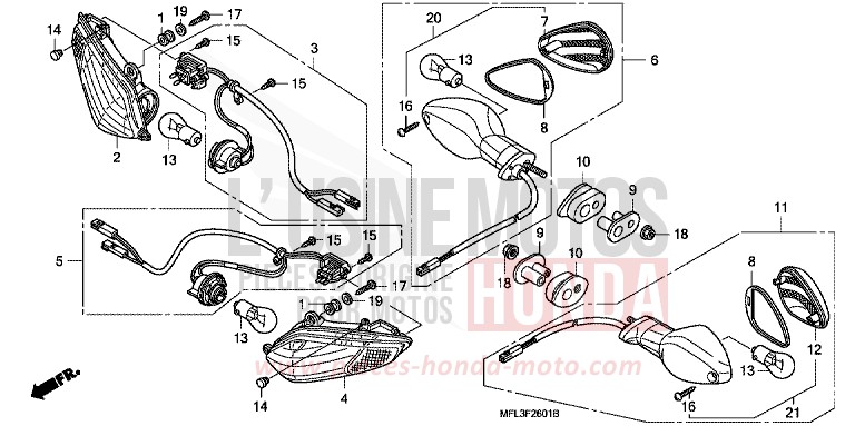 CLIGNOTANT (CBR1000RR9,A,B/RA9,A,B) for   from 