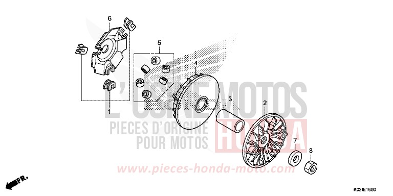 DRIVE FACE for SH150AD PEARL NIGHTSTAR BLACK (NHA84) from 2016