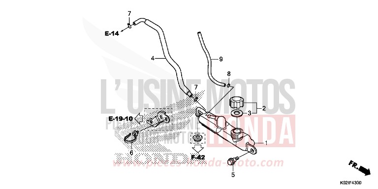RESERVE TANK for SH150AD PEARL NIGHTSTAR BLACK (NHA84) from 2016