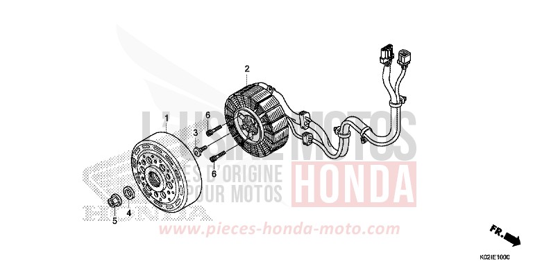 A.C.G. STARTER for SH150AD PEARL SIENA RED (R320) from 2016