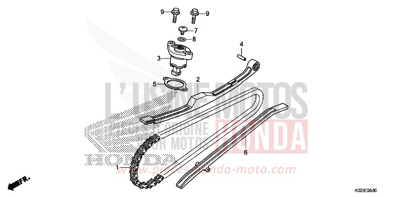 CAM CHAIN/TENSIONER for SH150AD PEARL COOL WHITE (NHA16) from 2016