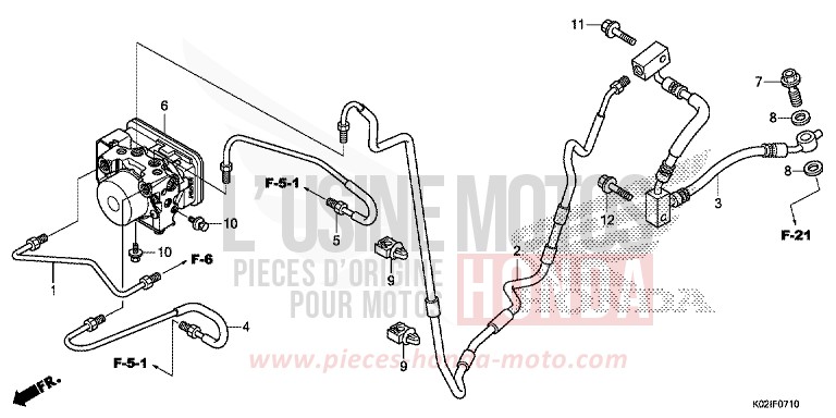 MODULATORE ABS per SH150AD PEARL SIENA RED (R320) del 2016