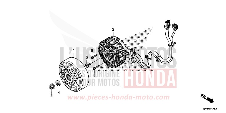 A.C.G. STARTER for SH150AD LUCENT SILVER METALLIC (NHB87) from 2019