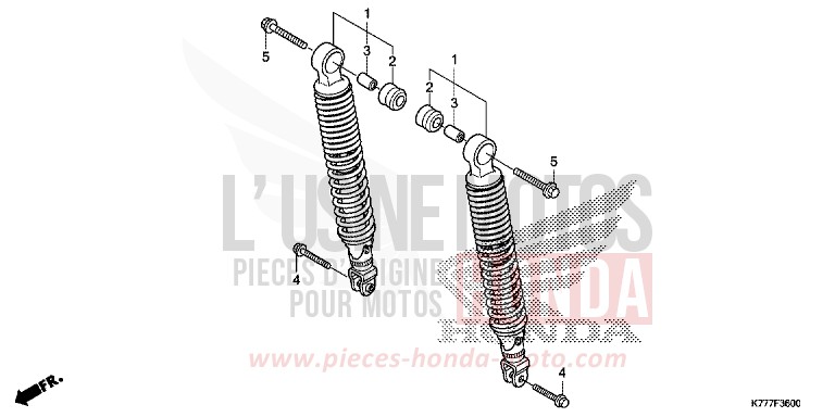 REAR CUSHION for SH150AD LUCENT SILVER METALLIC (NHB87) from 2019