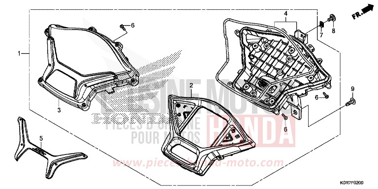 METER for SH150AD PEARL SPLENDOR RED (R369) from 2020