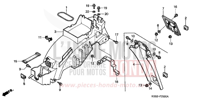 GARDE-BOUE ARRIERE for   from 