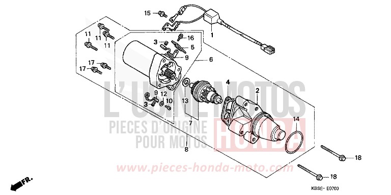 MOTEUR DE DEMARRAGE for   from 