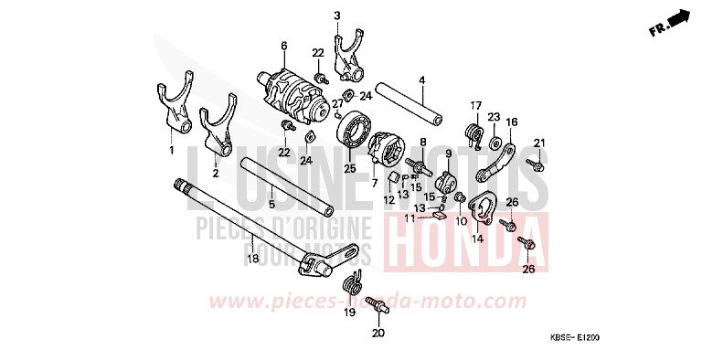 TAMBOUR DE CHANGEMENT/FOURCHETTE DE SELECTION for   from 