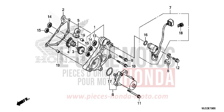 REDUCTION GEAR for NC750J MAT BALLISTIC BLACK METALLIC (NHA86B) from 2017