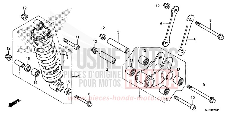REAR CUSHION for NC750J MAT BALLISTIC BLACK METALLIC (NHA86B) from 2017
