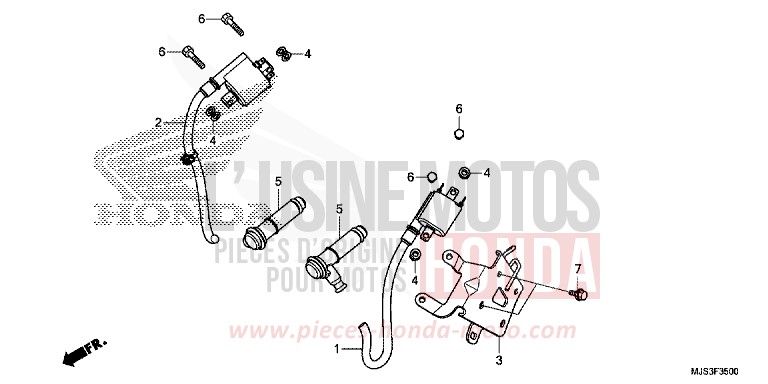 IGNITION COIL for NC750J MAT BALLISTIC BLACK METALLIC (NHA86B) from 2017