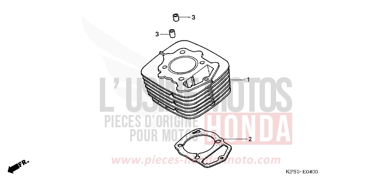 CILINDRO per CRF230F EXTREME RED (R292) del 2007