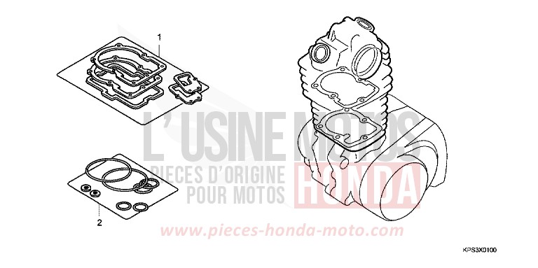GASKET KIT A for CRF230F EXTREME RED (R292) from 2007
