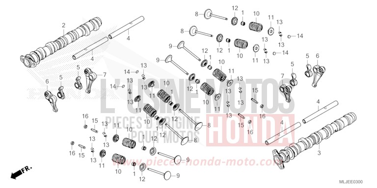CAMSHAFT/VALVE for GL1800 MAT ARMRED GREEN METALLIC (G208) from 2024