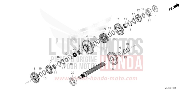 TRANSMISSION (COUNTERSHAFT) (DCT) for GL1800 BETA SILVER METALLIC (NHC07E) from 2024