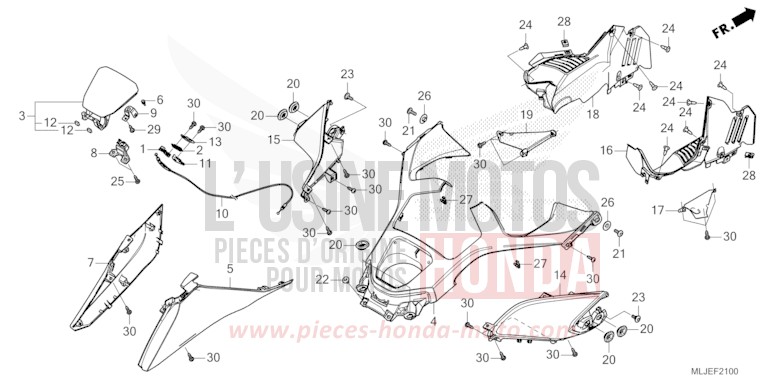 SHELTER for GL1800 BETA SILVER METALLIC (NHC07E) from 2024